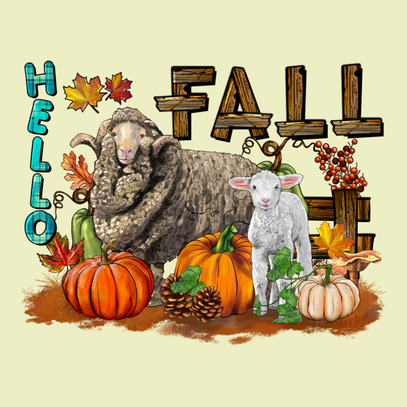 Hello Fall Merino Wool Sheep Urban Hoodie by LillyAllenDesigns | Teevron