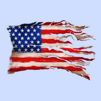 Tattered American Flag Urban Heavy Tee | Teevron