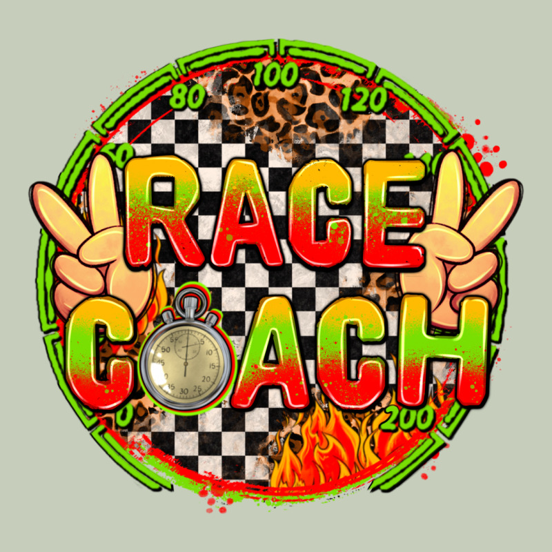 Race Coach  With Leopard And Peace Hand Ladies Tee by AdoDesignShop | Teevron