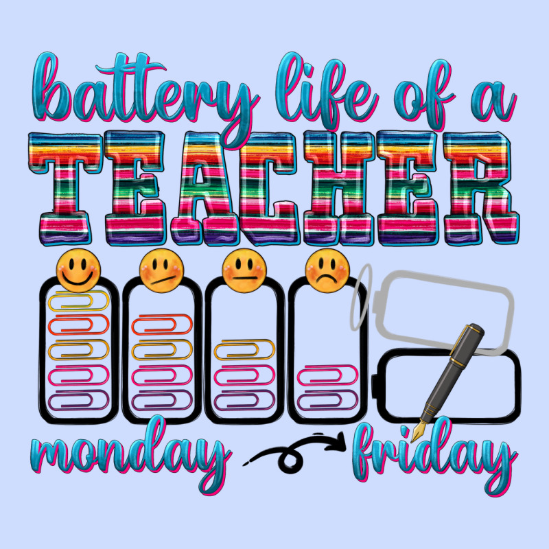 Battery Life Of A Teacher Urban Heavy Tee by texasbilliewilder | Teevron