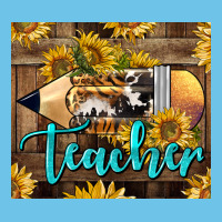 Western Teacher Pencil With Sunflowers Premium Sweatshirt | Teevron