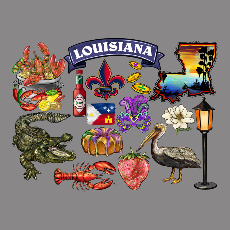 Preview Louisiana State Vintage Tee by BarkalooDesign | Teevron