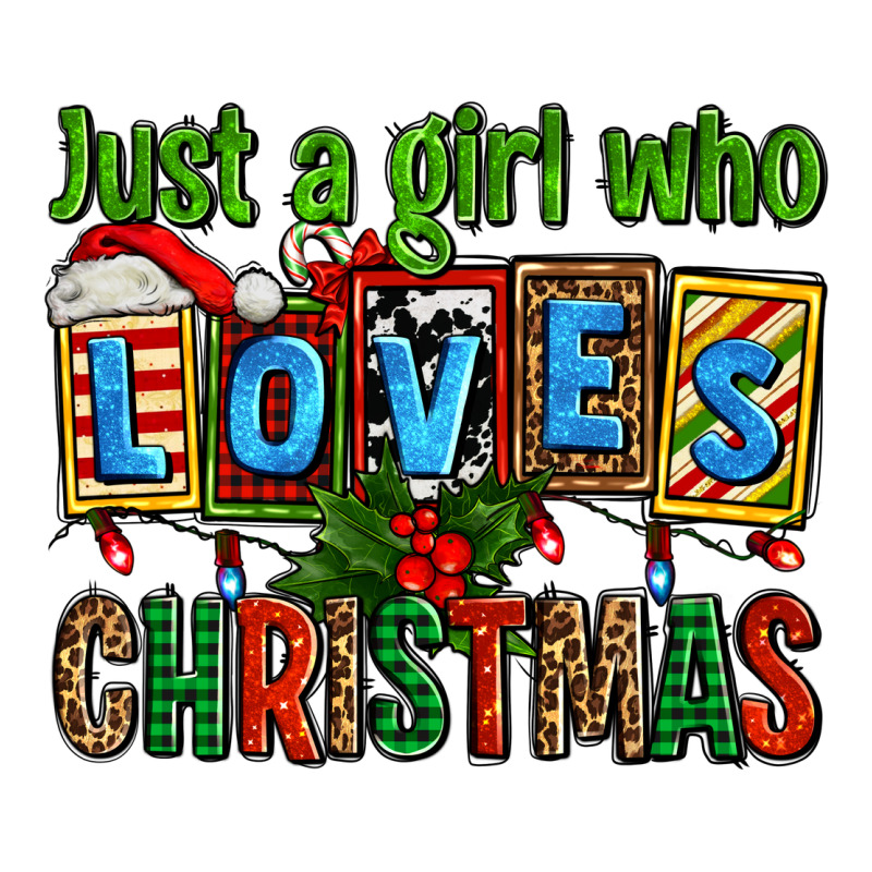 Just A Girl Who Loves Christmas Premium Hoodie by AdoDesignShop | Teevron