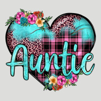 Auntie Leopard Turquoise Heart Zipper Hoodie | Teevron