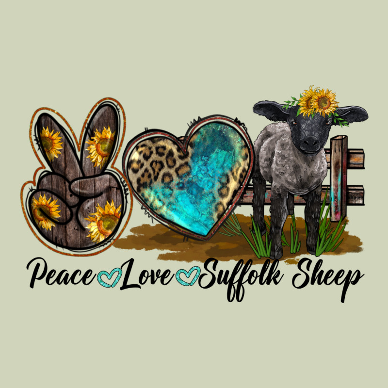 Peace Love Suffolk Sheep Heavyweight Hoodie by LillyAllenDesigns | Teevron