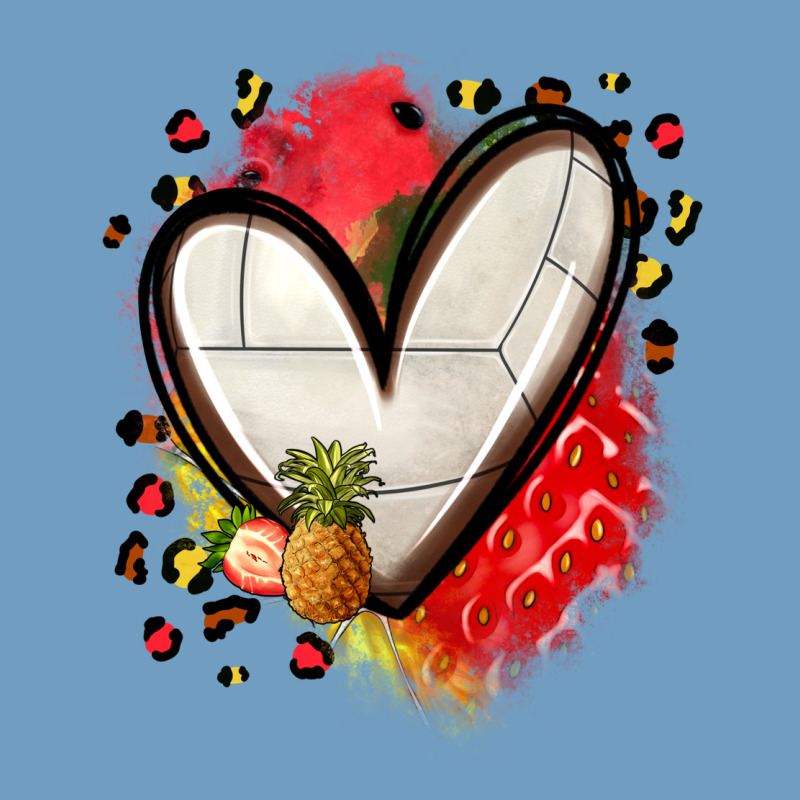 Fruits And Volleyball Heart Urban Heavy Tee by Zillion Design Studio | Teevron