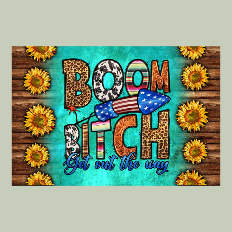 Boom Bitch Get Out The Way Skinny Metal Can Holder Long Sleeve Tee by HRA Design Shop | Teevron