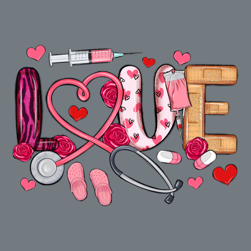 Love Nurse Valentines Day Heavyweight Sweatshirt by MaliasSmallBusiness | Teevron