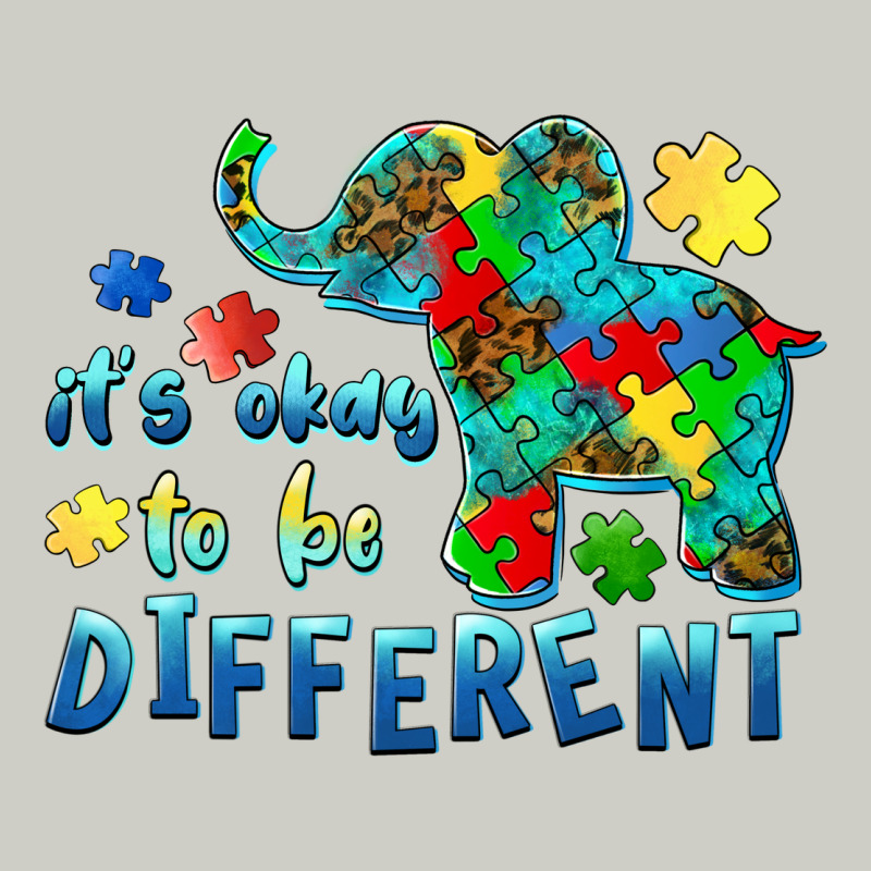 It's Okay To Be Different Elephant Autism Awareness Heavyweight Hoodie by BarkalooDesign | Teevron
