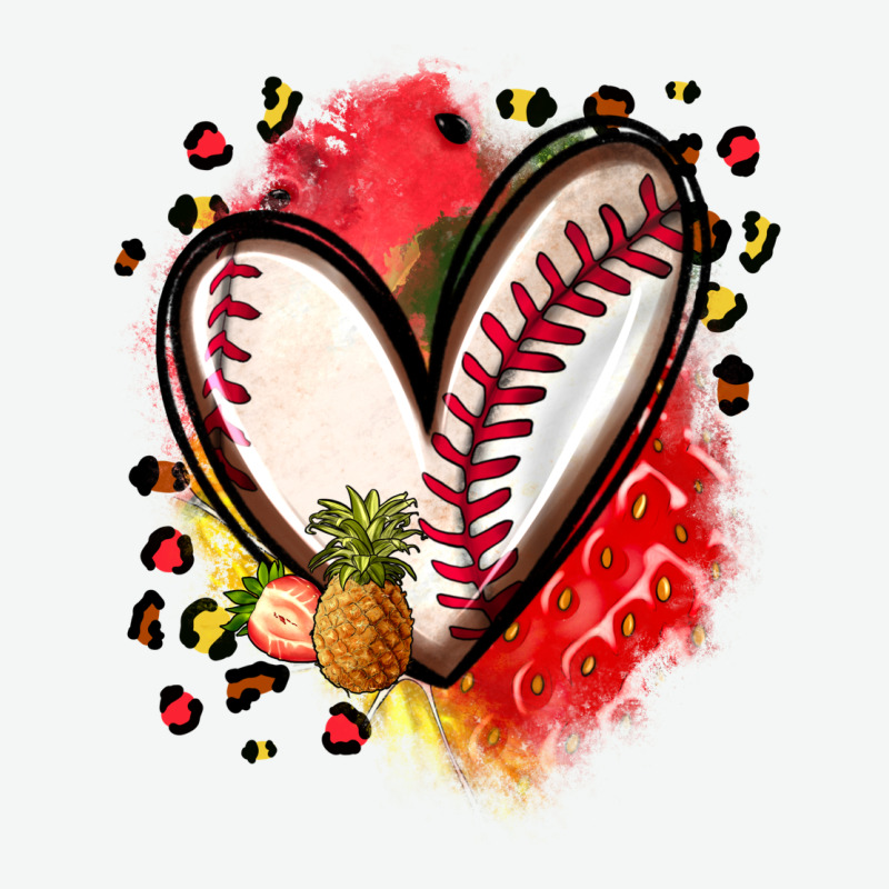 Fruits And Baseball Heart Urban Heavy Tee by Zillion Design Studio | Teevron