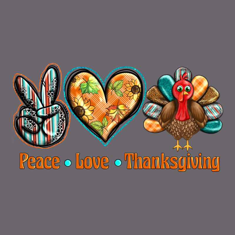 Peace Love Thanksgiving Premium Sweatshirt by BarkalooDesign | Teevron