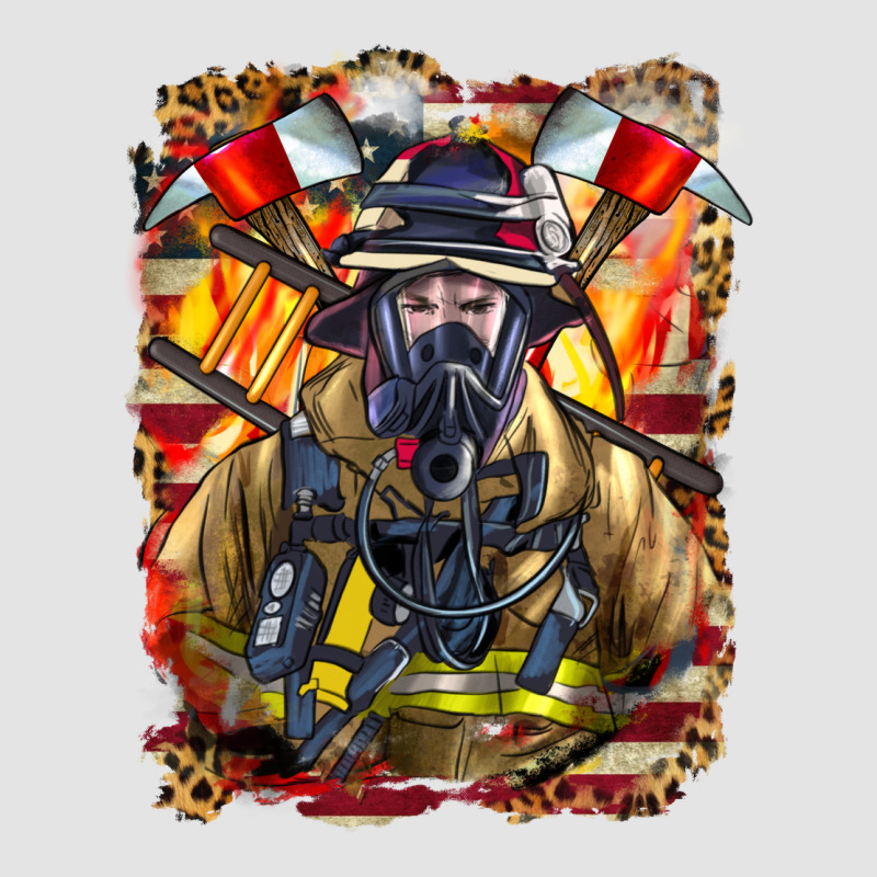 Firefighter Axe And Ladder Premium Sweatshirt by LillyAllenDesigns | Teevron