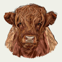 Highland Cow Urban Heavy Tee | Teevron