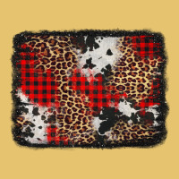 Distressed Cowhide Leopard Christmas Background Premium Sweatshirt | Teevron