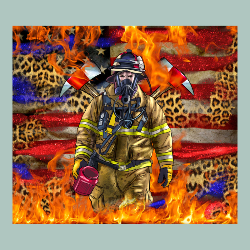 Western Firefighter With American Premium Sweatshirt by LillyAllenDesigns | Teevron