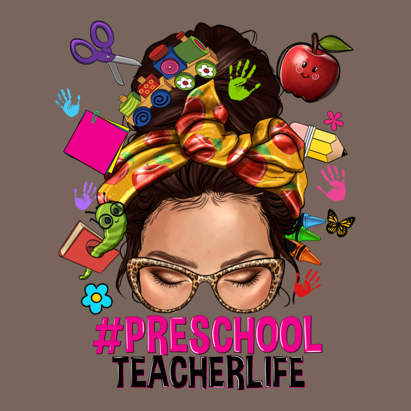 Preschool Teacher Life  Messy Bun Premium Hoodie by NancyCooperArtShop | Teevron