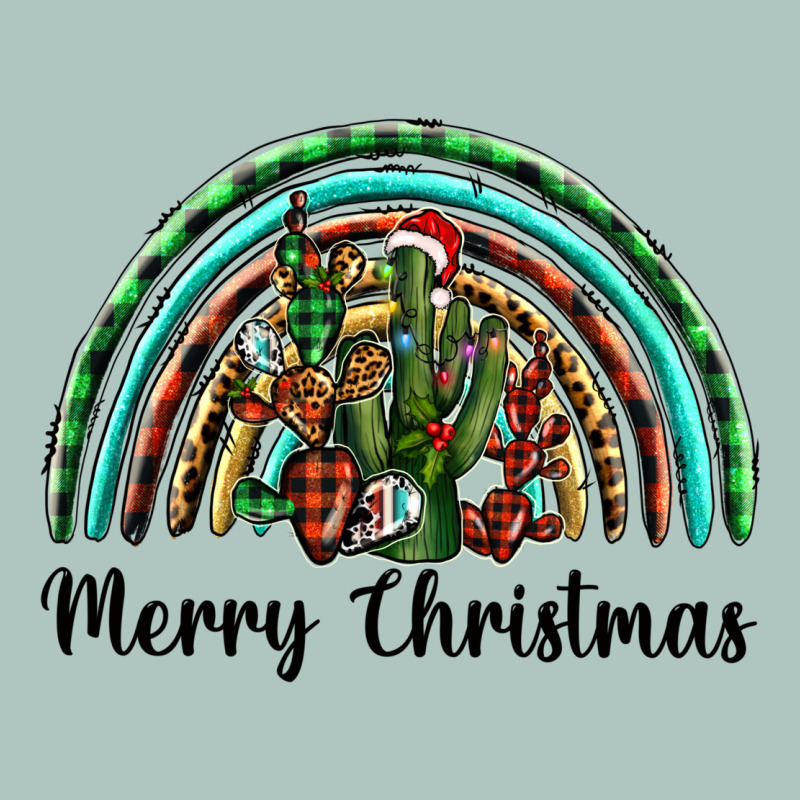 Merry Christmas Cactus Rainbow Premium Sweatshirt by BarkalooDesign | Teevron
