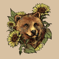 Bear Head Sunflowers Heavyweight Hoodie | Teevron