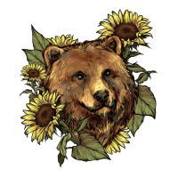 bear head sunflowers | Teevron