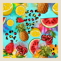 Fruits Tie Dye Seamless Pattern Urban Heavy Tee | Teevron