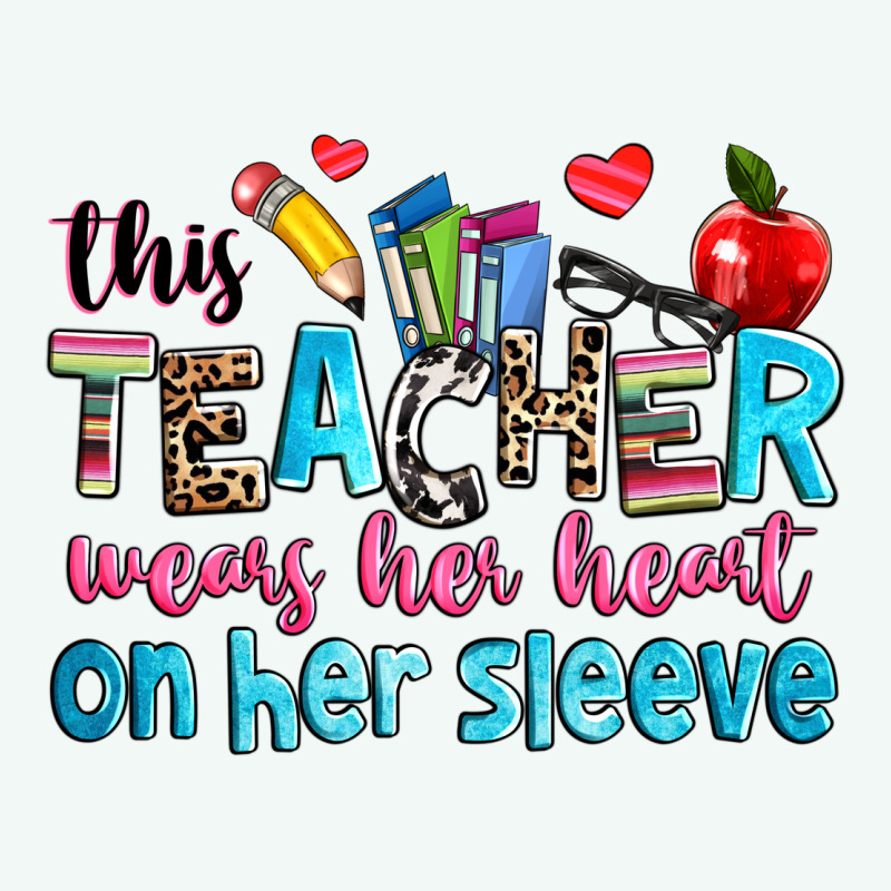 This Teacher Wears Her Her On Her Sleeve Premium Hoodie by NancyCooperArtShop | Teevron
