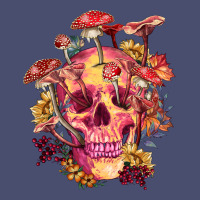 Floral Skeleton With Mushrooms Vintage Tee | Teevron