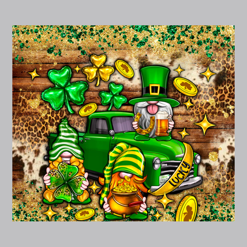 St. Patrick's Day Gnomies Truck Tumbler Classic Tee by Neo Western | Teevron
