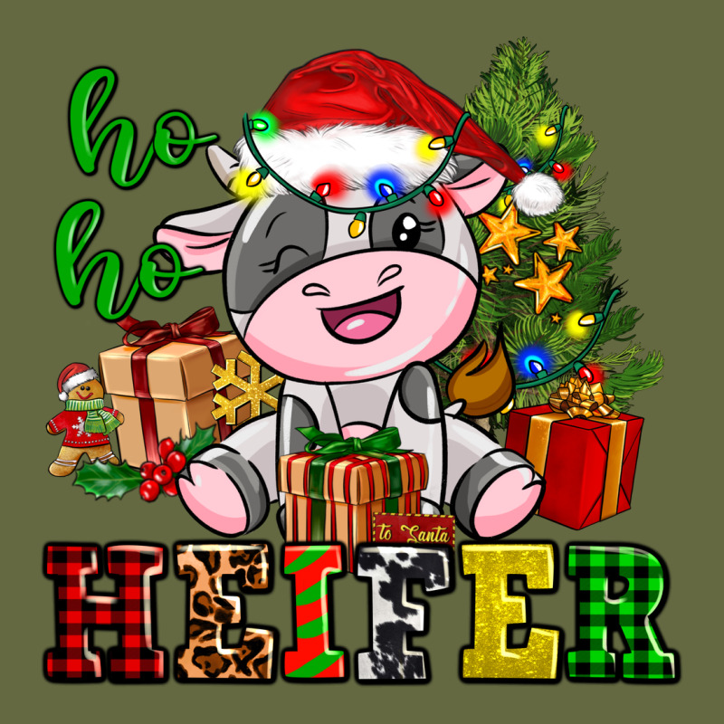 Ho Ho Heifer Little Cute Christmas Cow Long Sleeve Tee by AdoDesignShop | Teevron