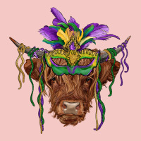 Mardi Gras Mask Highland Cow Urban Heavy Tee | Teevron