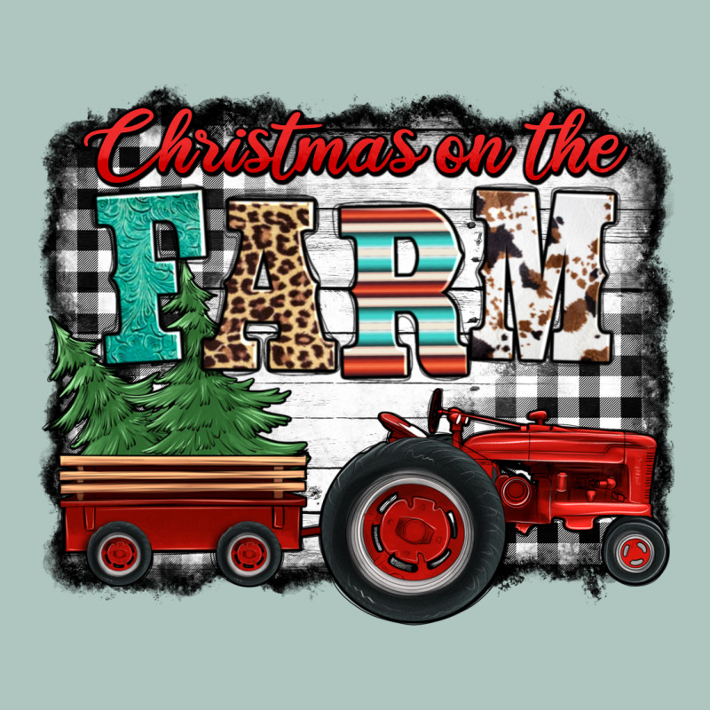 Christmas On The Farm Tractor Buffalo Plaid Premium Sweatshirt by Jasminsmagicworld | Teevron