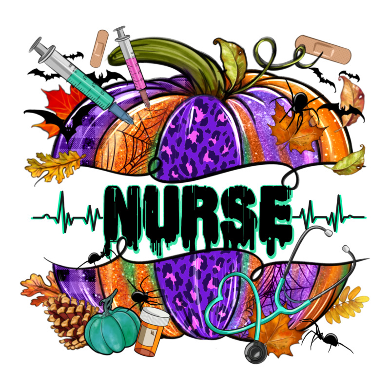 Halloween Nurse Pumpkin Premium Sweatshirt by NancyCooperArtShop | Teevron