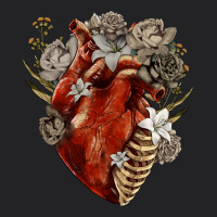 Flower Anatomical Heart Vintage Tee | Teevron