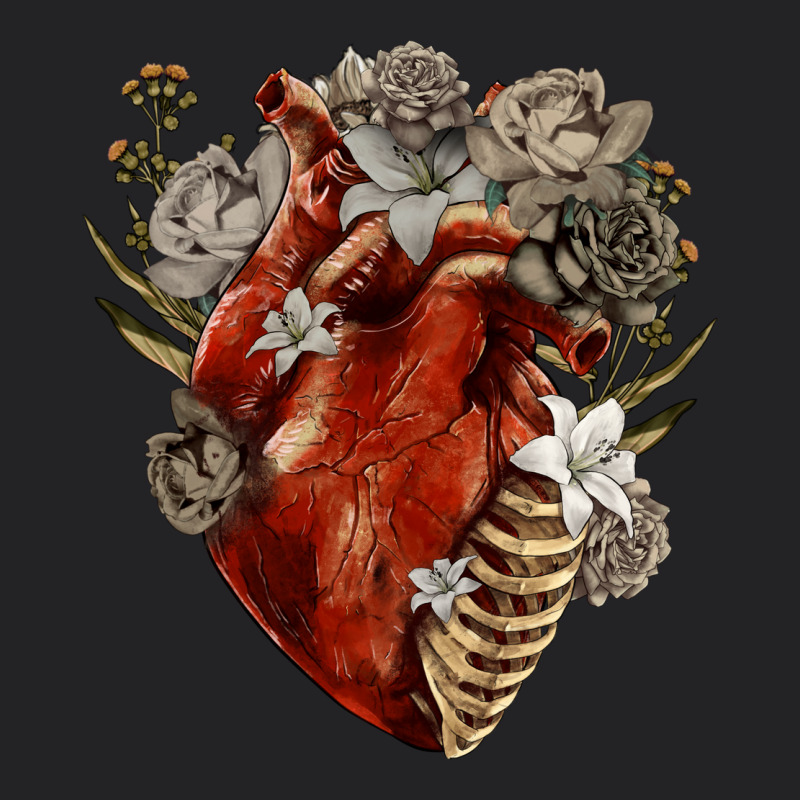 Flower Anatomical Heart Vintage Tee by RanaPortraitStore | Teevron