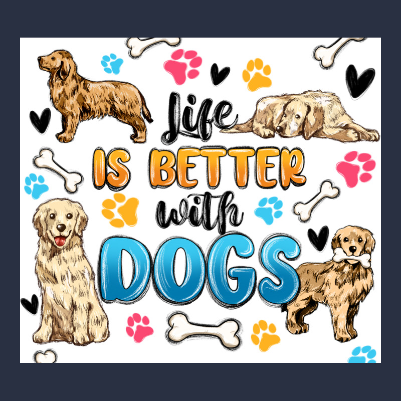Life Is Better With Dogs Heavyweight Sweatshirt by MaliasSmallBusiness | Teevron