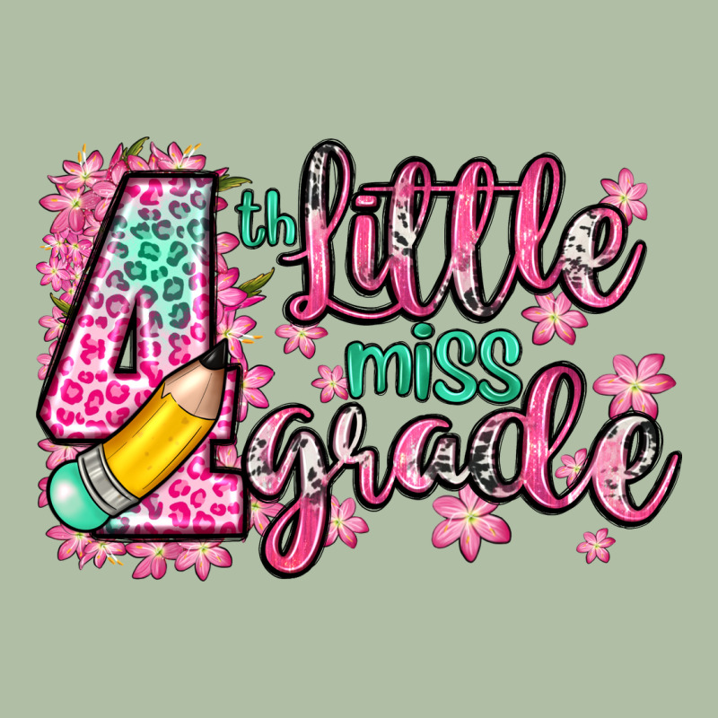 Little Miss 4th Grade Urban Heavy Tee by Zillion Design Studio | Teevron