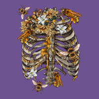 Flower Rib Cage Bees Vintage Tee | Teevron