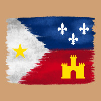 Louisiana Flag Background Vintage Tee | Teevron
