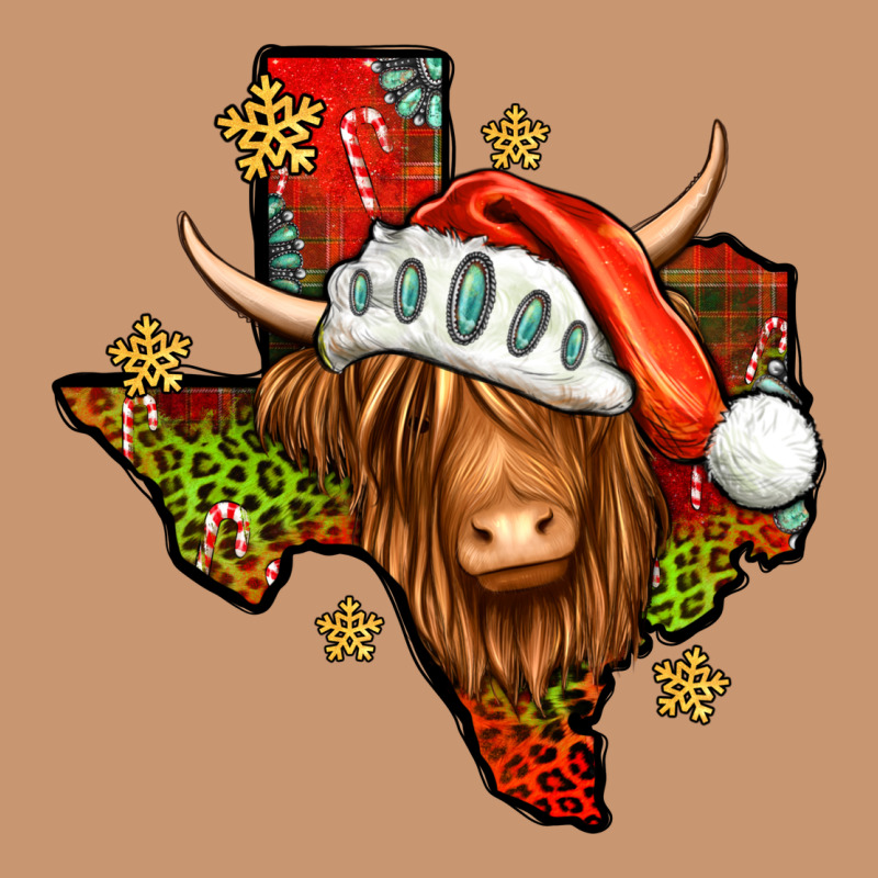 Shaggy Cow Texas Christmas Heavyweight Hoodie by Jasminsmagicworld | Teevron
