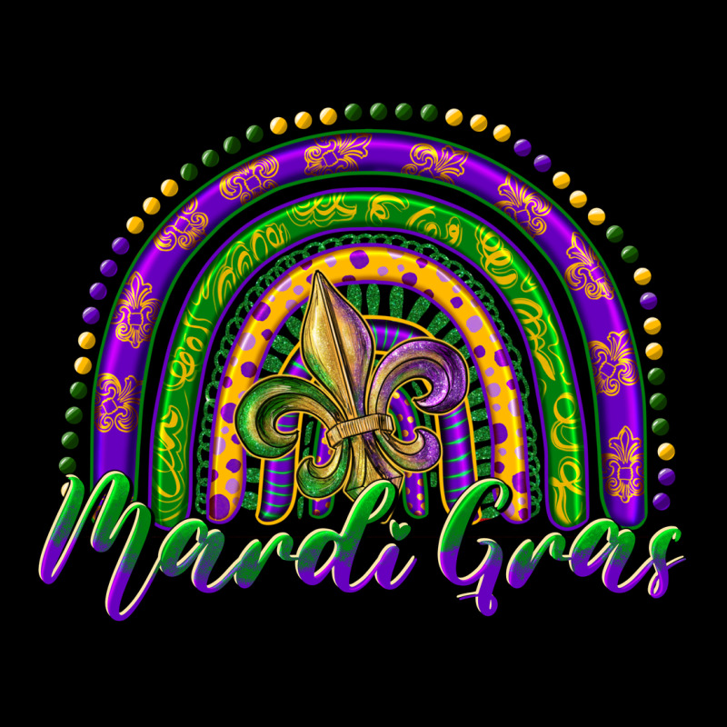 Mardi Gras Rainbow And Fleur De Lis Urban Heavy Tee by RanaPortraitStore | Teevron