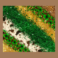 St. Patrick's Day Leopard Cowhide Glitter Tumbler Classic Tee | Teevron