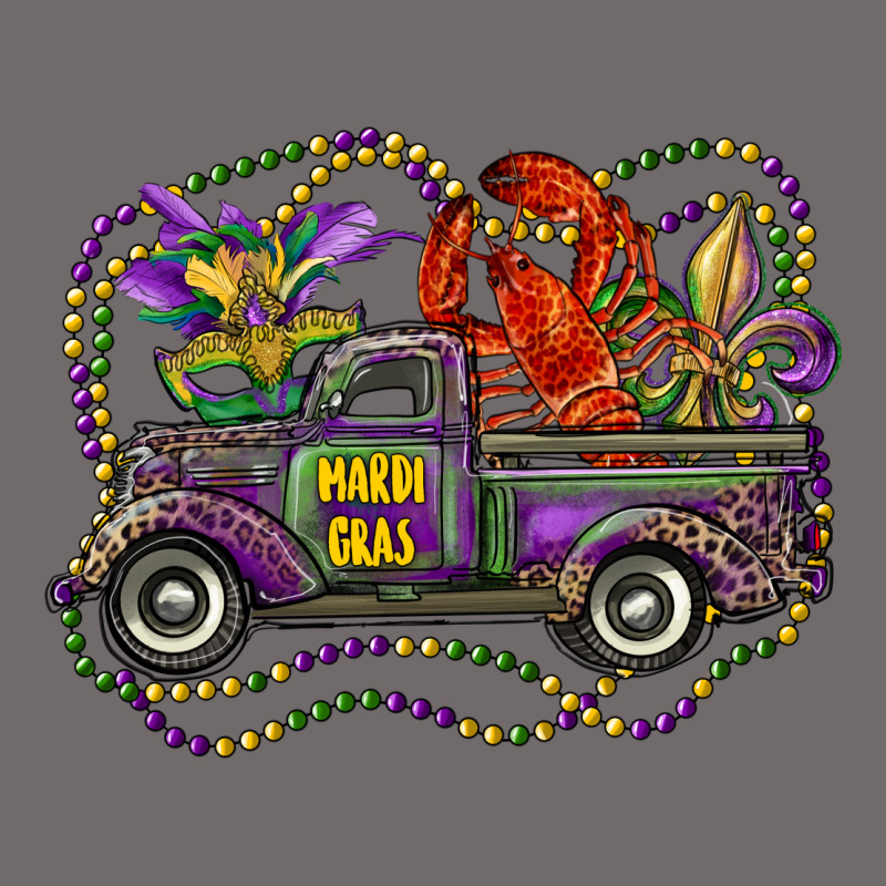 Mardi Gras Truck With Mask Fleur De Lis And Crawfish Urban Heavy Tee by RanaPortraitStore | Teevron