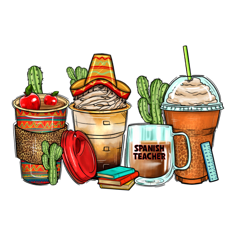Spanish Teacher Coffee Cups Urban Heavy Tee by Zillion Design Studio | Teevron
