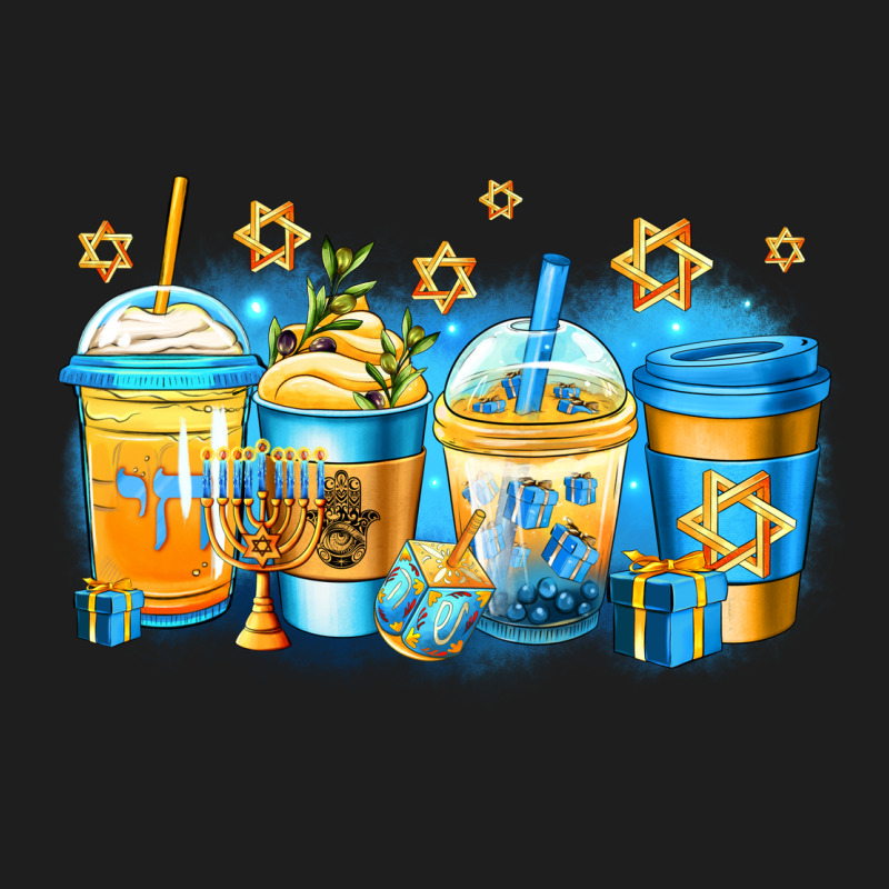 Hanukkah Coffee Heavyweight Hoodie by Jasminsmagicworld | Teevron