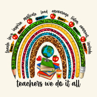 Teachers We Do It All Rainbow Premium Hoodie | Teevron