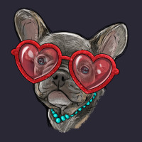 French Bulldog With Love Glasses Vintage Tee | Teevron