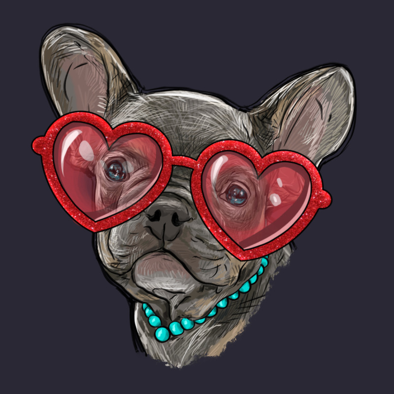 French Bulldog With Love Glasses Vintage Tee by RanaPortraitStore | Teevron
