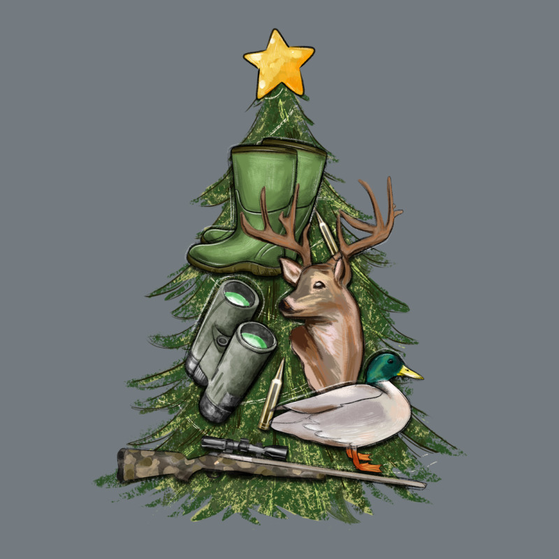 Hunting Christmas Tree Heavyweight Sweatshirt by MaliasSmallBusiness | Teevron