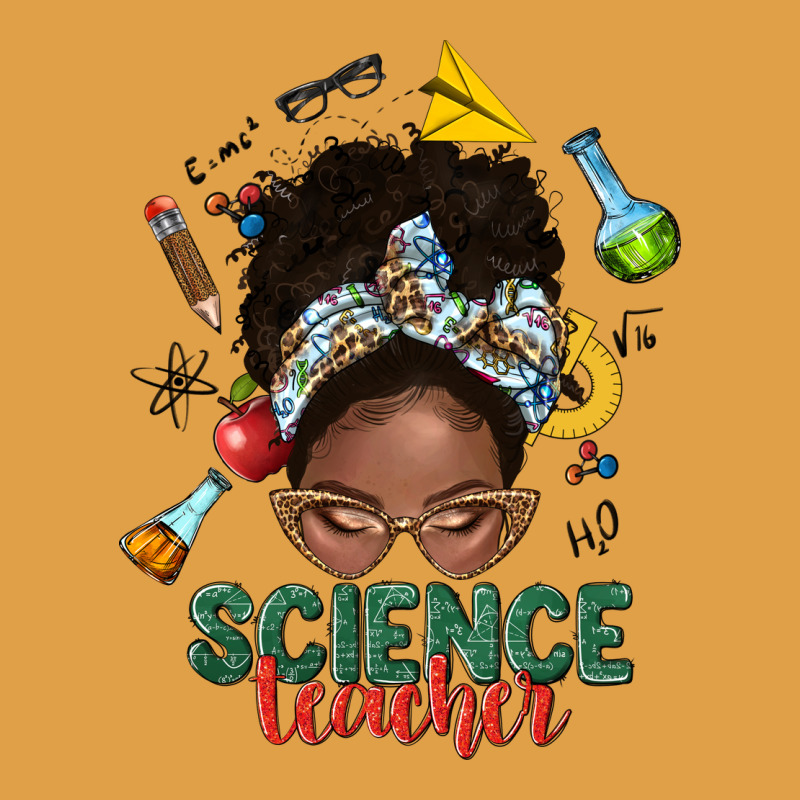 Science Teacher Afro Messy Bun Premium Hoodie by NancyCooperArtShop | Teevron