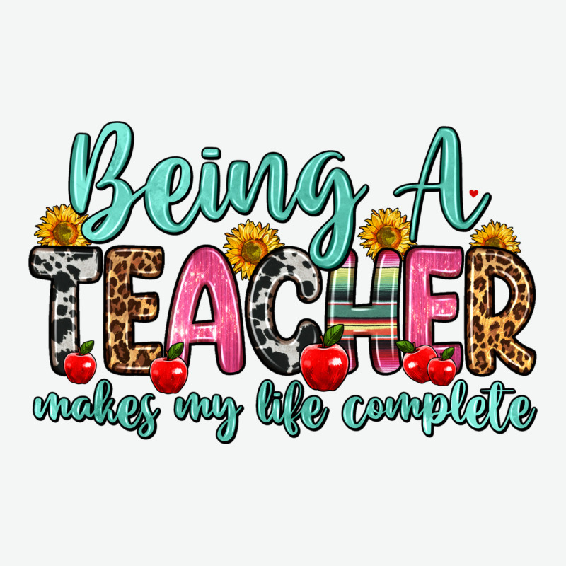 Being A Teacher Makes My Life Complete Urban Heavy Tee by Zillion Design Studio | Teevron