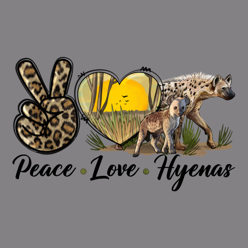 Peace Love Hyenas Heavyweight Hoodie by LillyAllenDesigns | Teevron